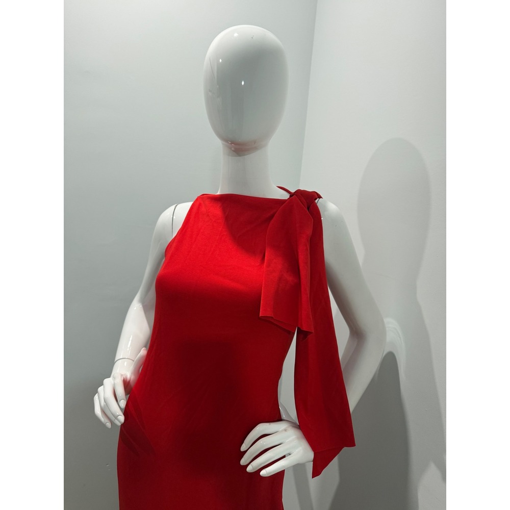 Commense Beloved Knotted Sleeveless Long Dress Red size M - Picture 6 of 11